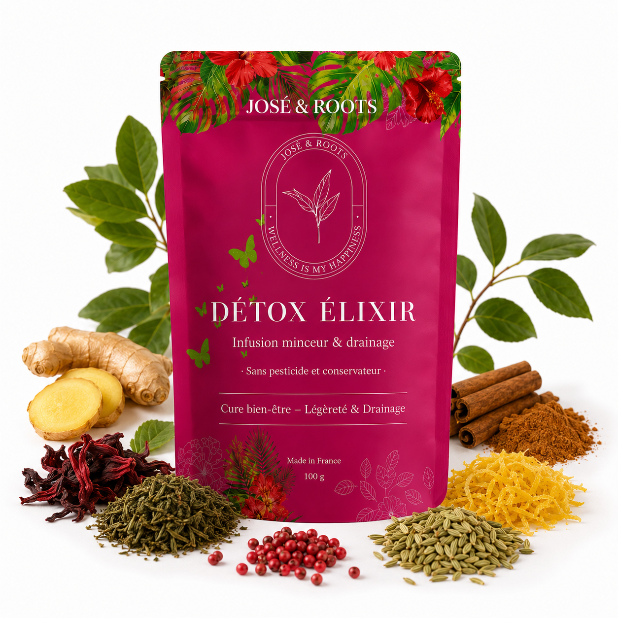 J&R Elixir – Thé Détox Express Minceur & Draineur Naturel | Confort & légèreté au quotidien 🇫🇷